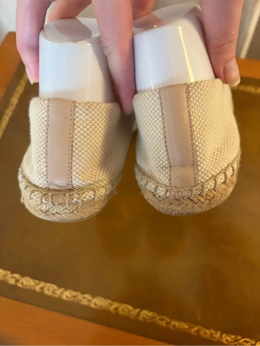 Tory Burch Canvas Espadrille Slip-Ons in Cream - Women